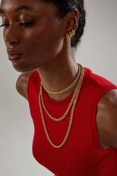 Essential Silver Big Hoop, Yellow Gold Plating, Zircon Gemstone + Sun Gift